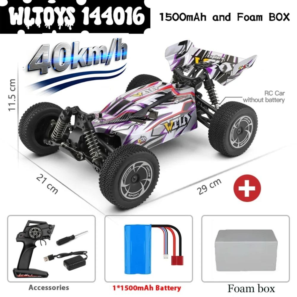 WLtoys 144010 V8 RC Car Brushless 1:14 75Km/H High Speed Metal 4WD Drive Off-Road 2.4G Transmitter 1/14 RC Racing Car VS 124007