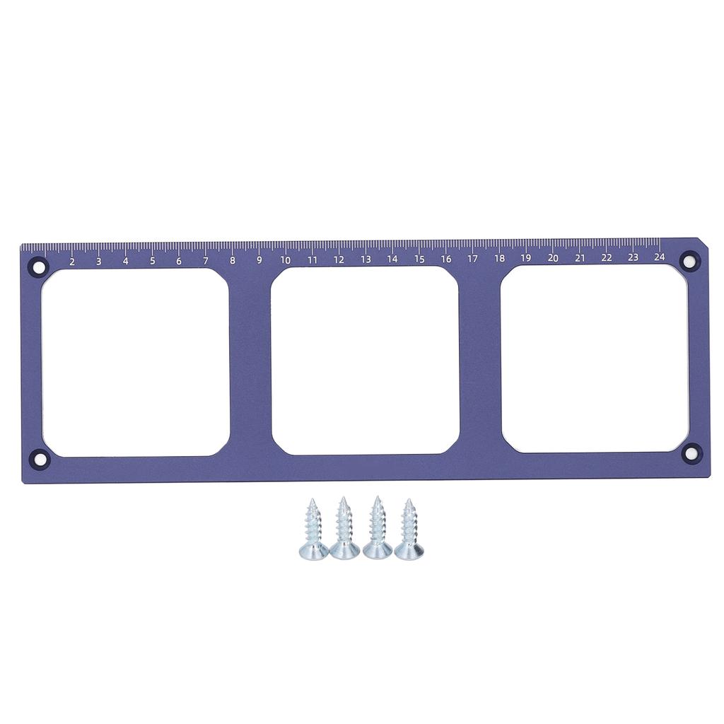 86 Switch Socket Opening Template 3 Holes Aluminium Alloy Accurate Switches Socket Hole Opening