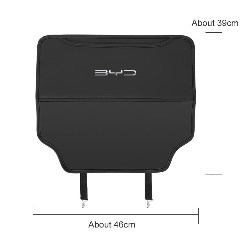Car Seat Anti Kick Pad PU leather Rear Seat Storage Bag For BYD Atto 3 Qing Song Tang F3 F3R Yuan I3 S7 E3 E6 E9 S8 G3 M6 L3 S6