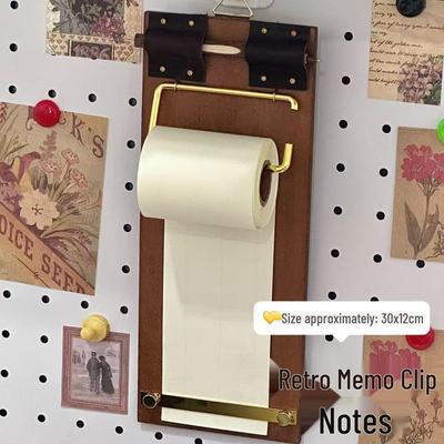 Retro Kraft Paper Clipboard Notebook: Exquisite Ink-Style Design