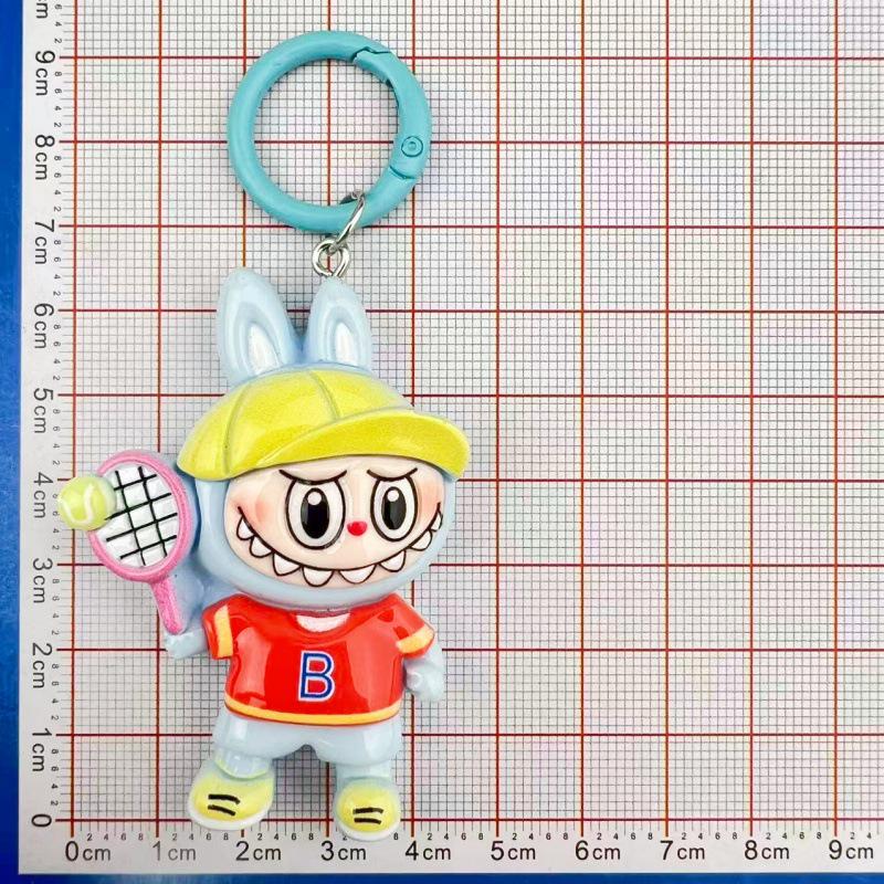 Adorable Large Labubu Cartoon Keychain Pendant for Girls' Bags & Backpacks