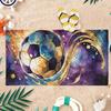 Soccer Fan Beach Towel Quick Dry Microfiber Bath Towel Oversized Sand Free for Swimming Pool Beach Vacation