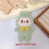 Adorable Labubu Plush Doll Keychain with Bow Accent: Cartoon Character Charm for Bags and Accessories