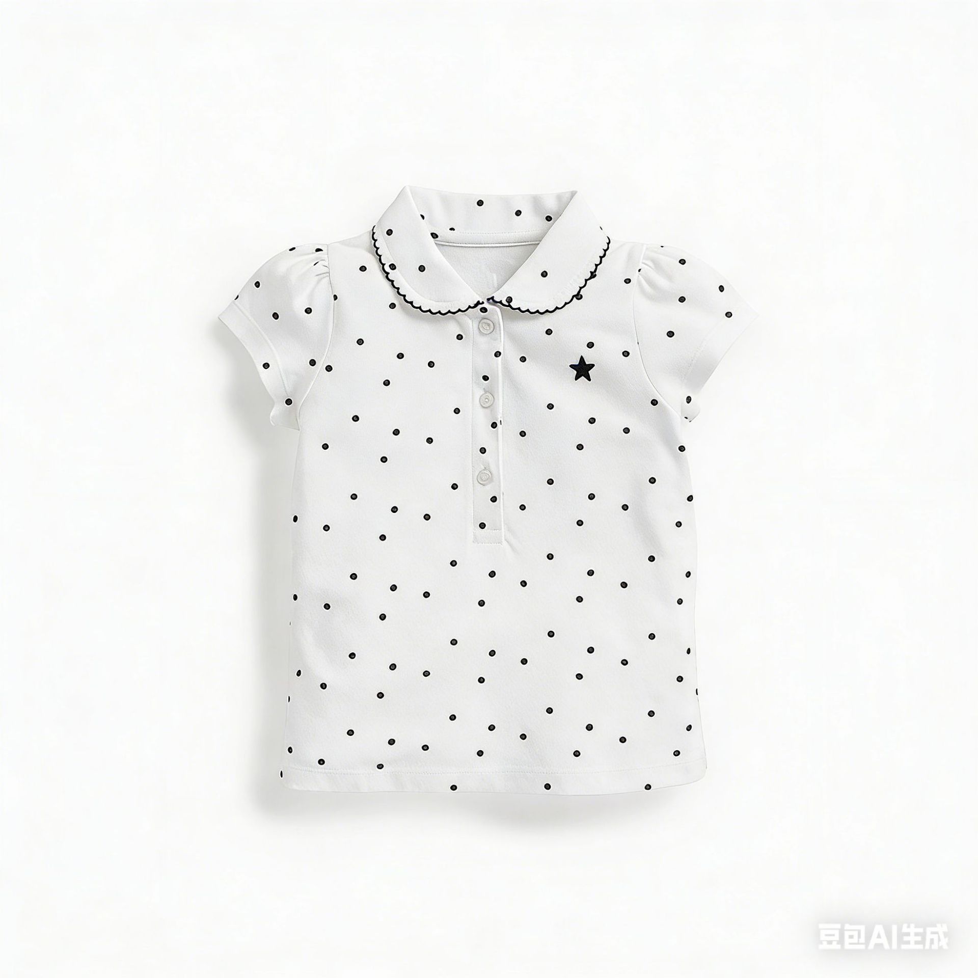 Kids Summer Cotton Polo Shirt Short Sleeve Top For Boys And Girls 90