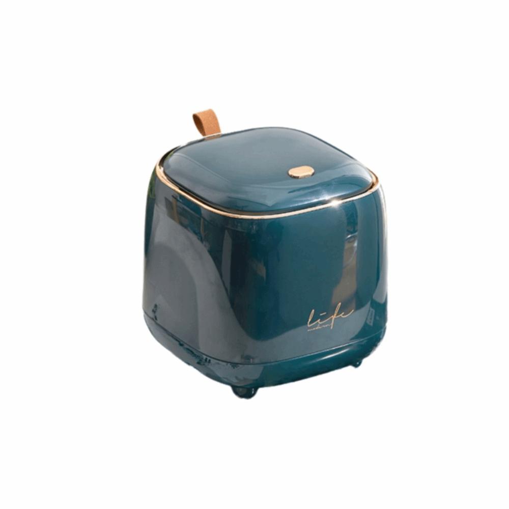 Large Opening Desktop Trash Can Double-layer Design Mini Waste Bin  Coffee Table