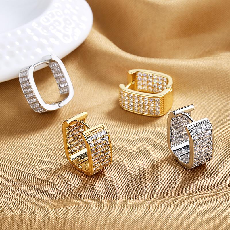 Lindon Women Copper Alloy Zircon Earrings Drop Earrings For Women Wedding Party Gifts