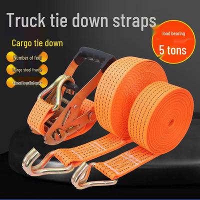 Double Hook Cross-Binding Cargo Strap: Wear-Resistant Truck Tie-Down Rope