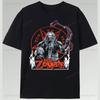 Speler Rob Zombie Polyester Shirt Horror Stijl USA Concert Tour Punk Grafische T-shirts Rock Band T-shirt Schedel Pentagram Ontwerp