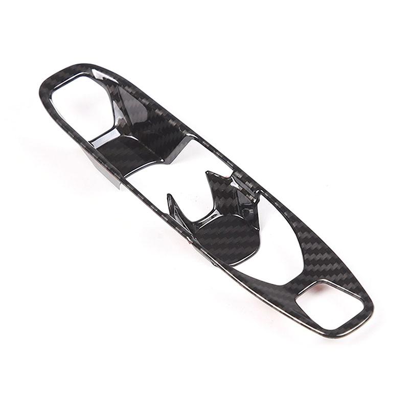 

For Chevrolet Corvette C8 2020-2026 ABS Red/Carbon Fiber/Matte black Car Console Gear Shift Button Sticker Accessories