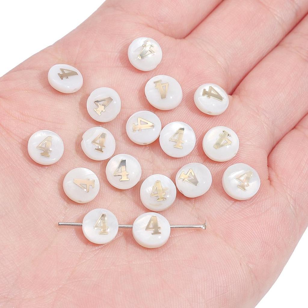 Gold Foil Seashell Beads: DIY Jewelry Making Materials for Bracelets, Necklaces, and Pendants