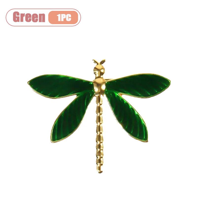 

Hotel Table Decor Green Dragonfly Shaped Napkin Rings Elegant Napkin Holders for Fine Dining Restaurant Settings