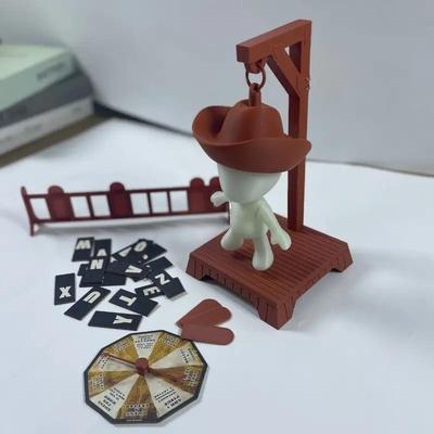 Glow In the Dark Mystery Word Game Guess the Word Before Hank Falls Family Party Game with Scarecrow Letter Tiles Portable