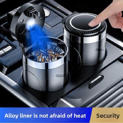 1Pcs Car Ashtray Trash Bin Coin Storage Cup Container Cigar Ash Tray Car Styling Universal New Size Ashtray Interior Accessories