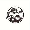 Enchanting Marine Dolphin Metal Wall Sculpture - Vintage Iron Design for Lounge, Bedroom & Home - Ideal for Festivities & Daily Elegance