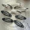 2-8pcs New Ethnic Style Straight Clips Korean Girl Hairclips Y2k Side Clips Cute Hair Clip Headband Silver BB Clip