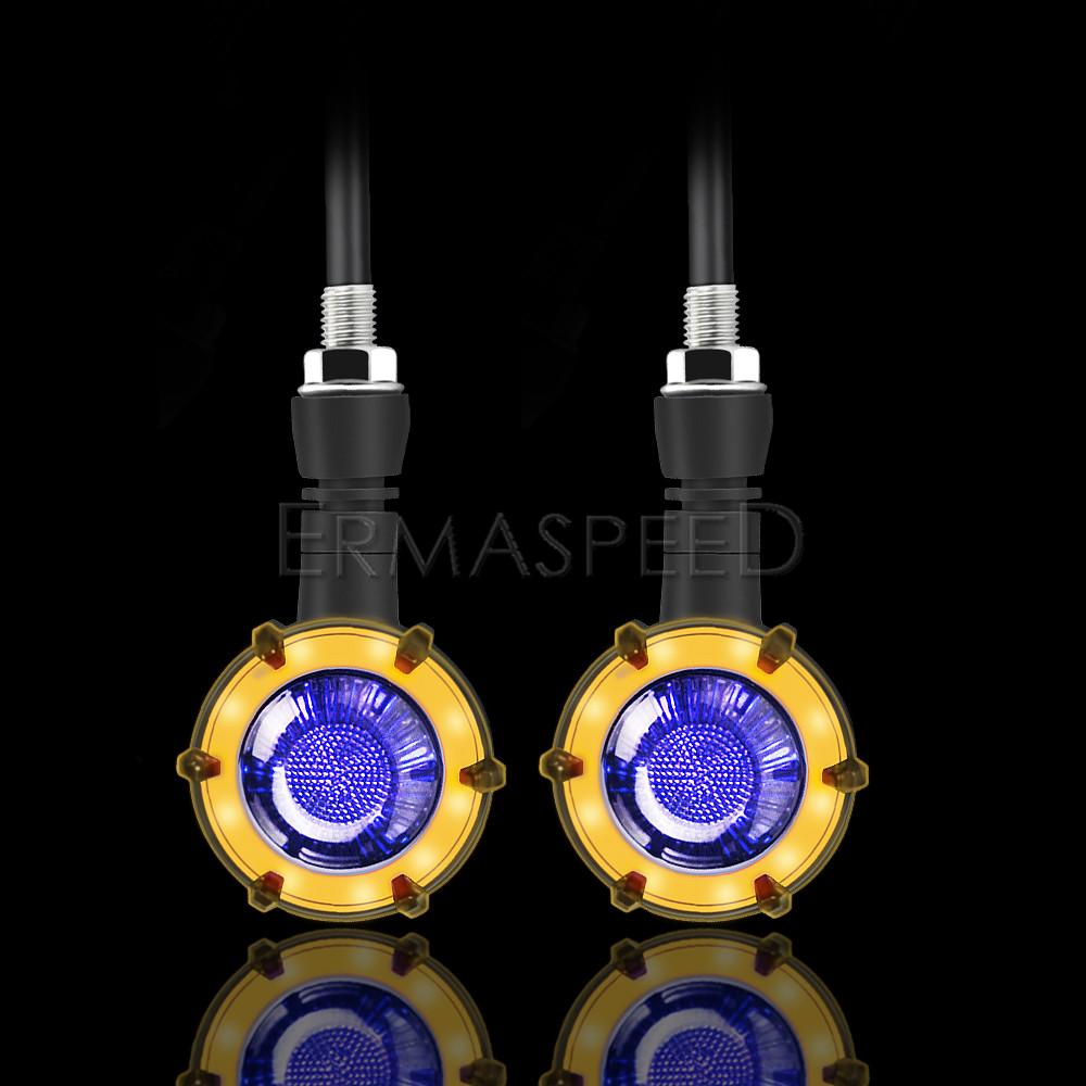 Led Sequential Turn Signals Motorcycle Indicators Blinkers Motorbike Brake Stop Signals Lamp 12V E-bike Scooter