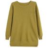 Plus Size Women's Autumn Winter Basic Knitted Bottoming Warm Sweaters Pullovers Long Sleeve Pullover Jumper Tops
