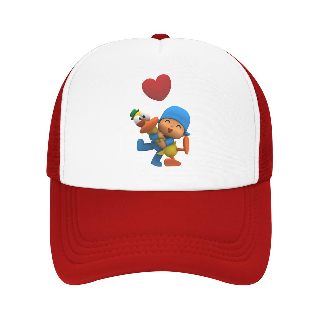 Pocoyoed  Friends Super Hero Friends  Trucker Caps Mesh Baseball Cap Snapback Caps Hat Trucker Hat Breathable Fishing Hat Summer