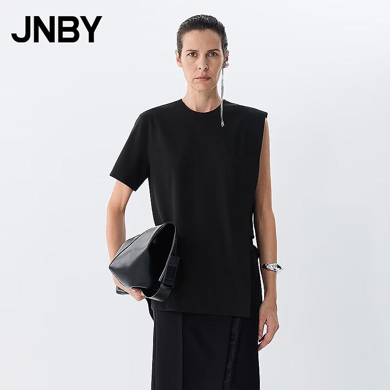 

JNBY 2025 Spring Loose Round Neck Short Sleeve Shirt L