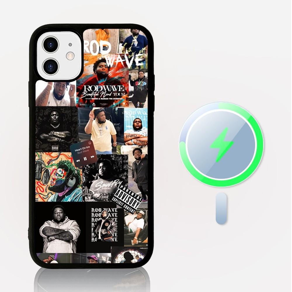 Rod Wave Rapper Cool Man Phone Case Magnetic Case For IPhone 16 14 13 12 11 15 Pro Max Plus For Magsafe Wireless Charge Cover