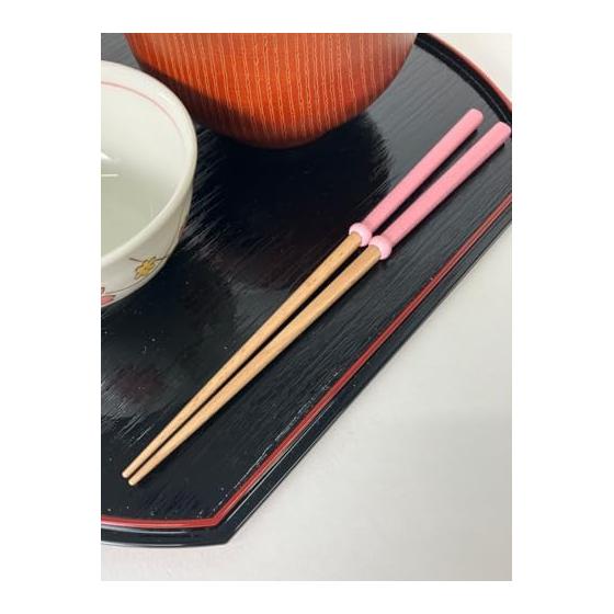 Aoba 23cm Dishwasher-Safe Chopsticks, Modern Pink, No Chopstick Rest Needed, Made in Japan