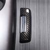 For Honda Pilot 2015- ABS Red/Carbon Fiber Car Armrest Box Handle Decorative Cover Sticker Interior Accessories