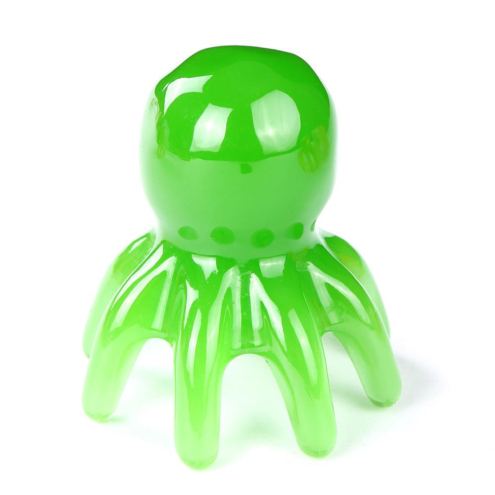 1pc Octopus Shaped Head Meridian Acupoint Massage Comb Wide Tooth Scalp Comb Back Neck and Back Manual Deep Massage Tools