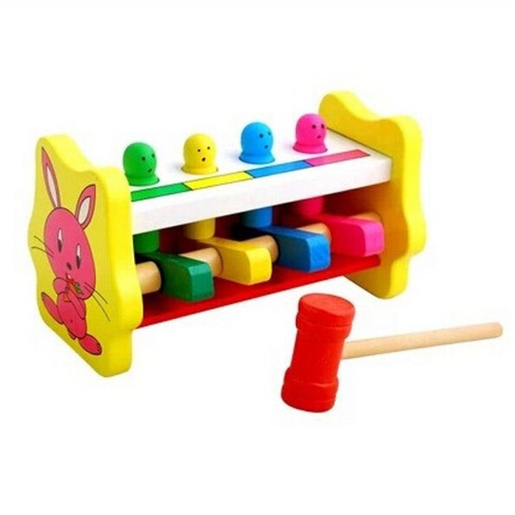 Kids Wooden Education Toys Interactive Game Hand Knocking Hamster Games Wooden Toys Montessori Early Childhood Learning Toy