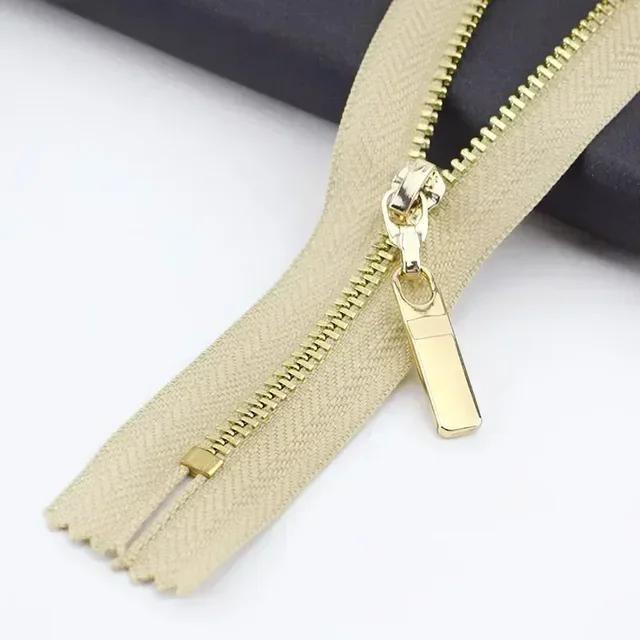 3Pc Meetee 15-70cm 3# Metal Zippers Auto Lock Zip for Clothes Purse Pocket Zipper Closures Repair Kit DIY Bag Sewing Accessories
