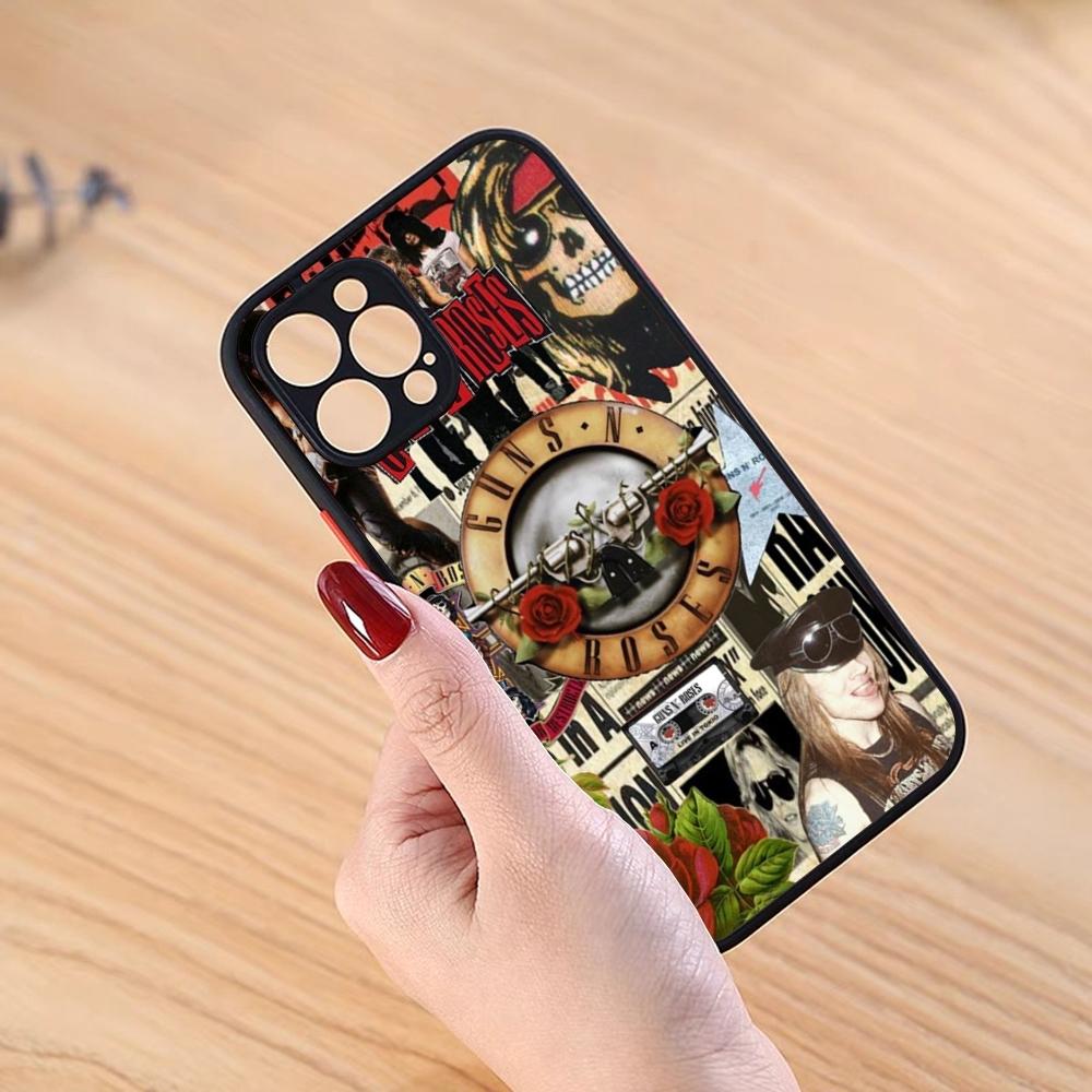 Guns N Roses Good Time Phone Case Black Matte For IPhone 16ProMax 15 13 12 11 14 Pro Max Mini Plus SE2020 XS Max XR Cover
