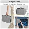 KX4B Sunglasses Organiser Multiple Eyeglasses Storage Bag Glasses Holder With Expandable Slots For Travel And Daily Use