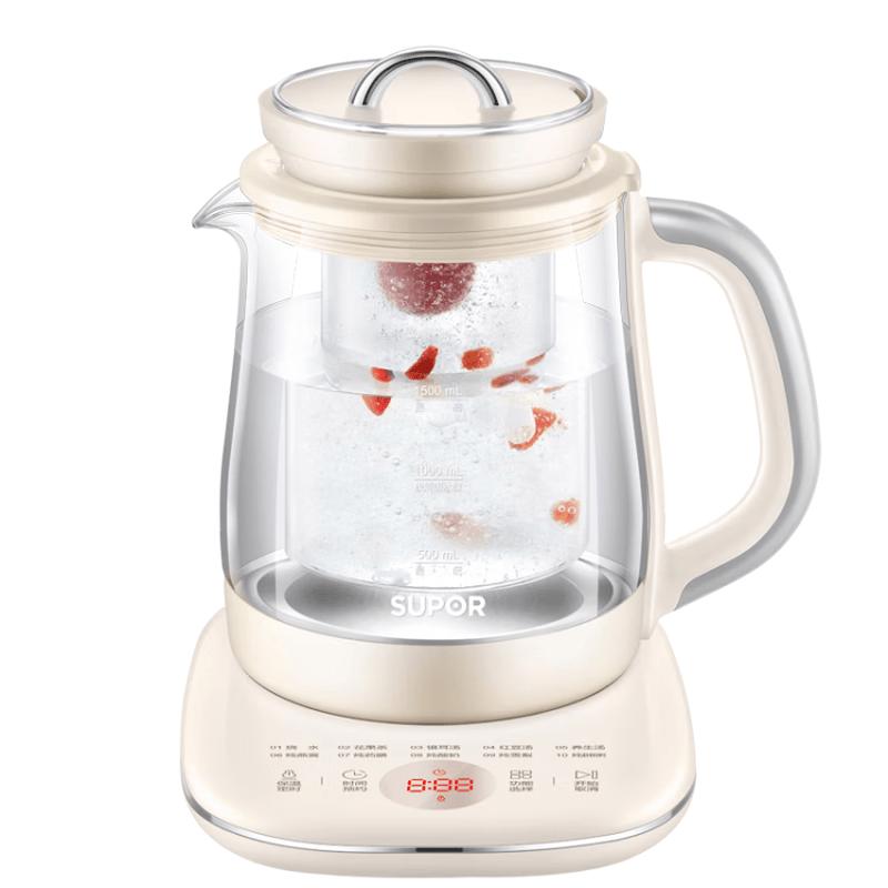 Supor 1.5L Electric Health Kettle with Stew Pot CN plug (adapter included)