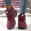 Botas de Neve para Clima Frio Extremo - Sapatos de Inverno Térmicos Isolados para Serviço Pesado com Solas de Borracha Antiderrapantes, Botas de Montanhismo com Cadarço