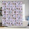 Cute Fruit Shower Curtain Tropical Watermelon Pineapple Banana Pattern Bathroom Decor Farmhouse Style Home Textile Quick Dry