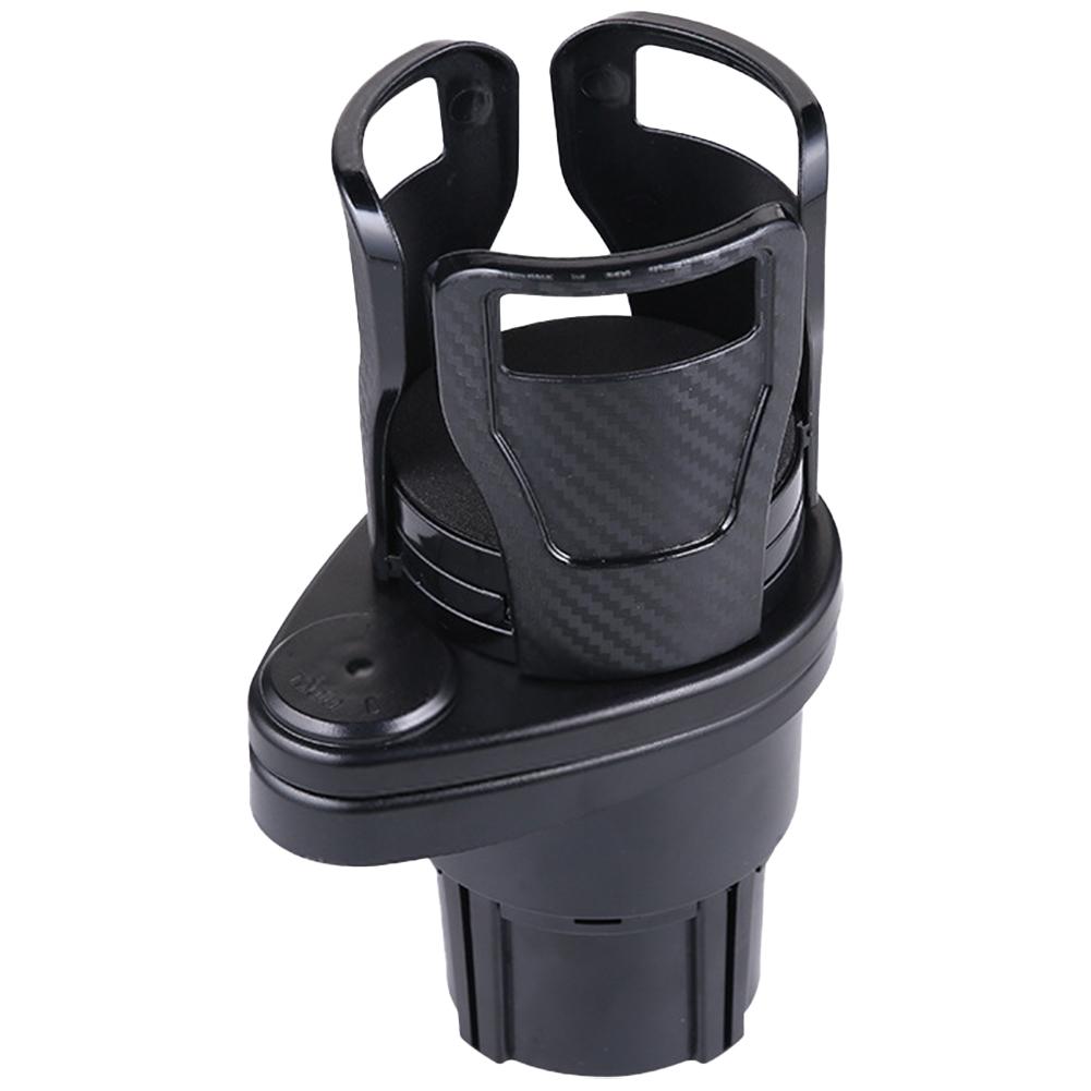2 In 1 Cup Adapter Organizer Stand 360 Rotating Multifunctional Bottle Holder Extender Car Cup Holder Expander Adapter Base Tray