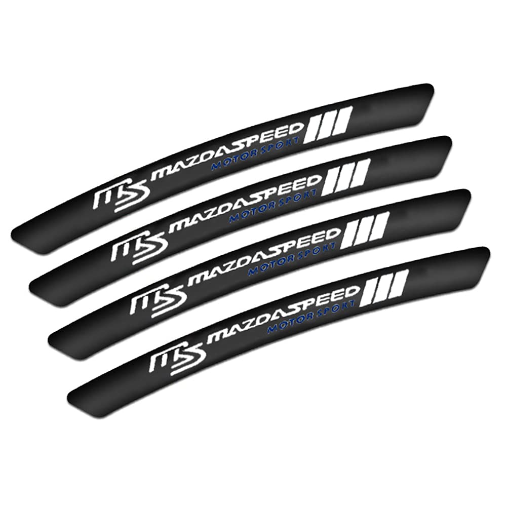 

Mazda Rim Stickers Covers Wheel Scratches Stylish Black - - чорний