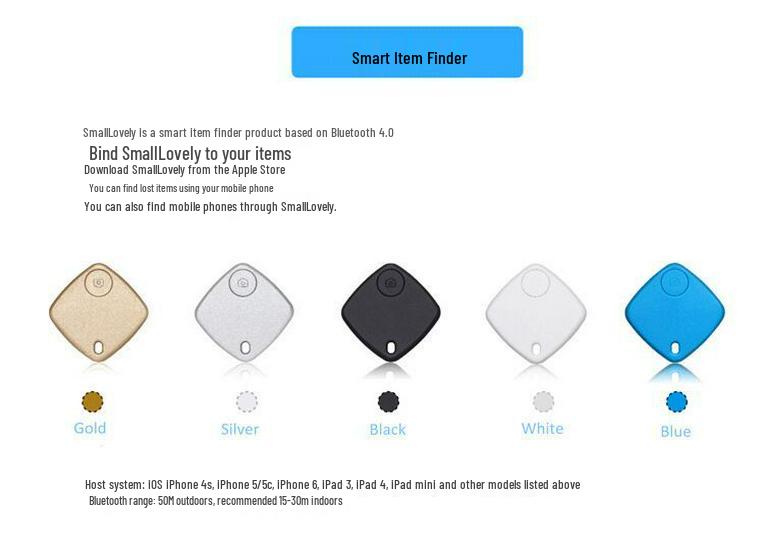 Two-Way Bluetooth Locator: Anti-Lost Alarm for Wallet, Keys, Phone, & Car Keychain.