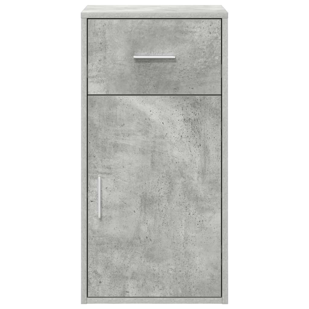Sideboard with Drawers Concrete Grey 38 x 34 x 75 cm