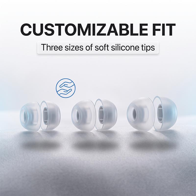 Air Pro 3 TWS Wireless Earbuds Perfect Fit 4 Sizes Silicone Tips Up To 6H Per Charge Clear Sound Noise Isolation In-ear Headphones
