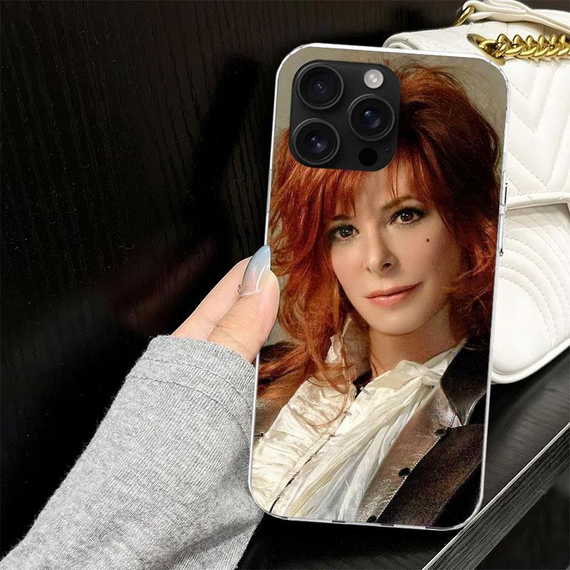 Mylene Farmer Case for iPhone 17 Air 16 16E 15 14 11 Pro Max Soft Phone Cover 12 13 Mini 7 SE 2020 8 Silicone Black Capa