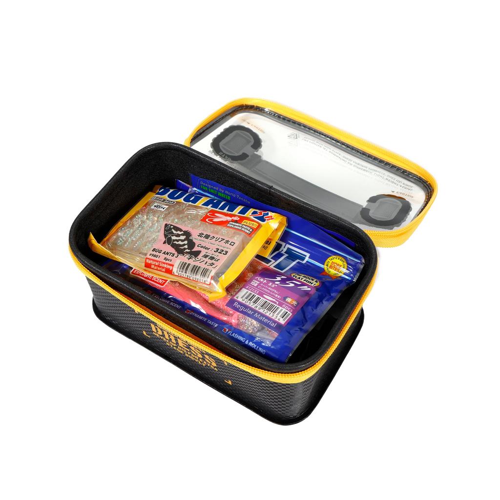 DRESS Foldable Tackle Box Multi EVA Multifunctional Fishing Tackle Case Storage Container Tackle Bag Reel Case Worms Lures Box [S]