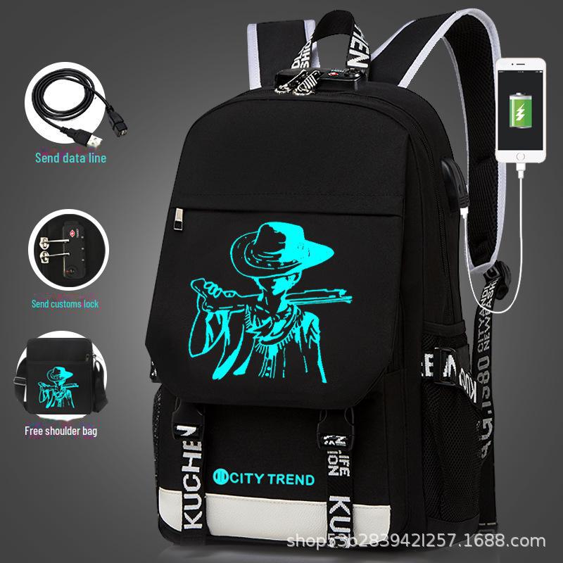 Men's Large Capacity Casual Backpack - Korean Style for High School and Junior High Students
