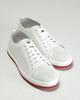 Perforierte Turnschuhe Davis 12107 40 Weißes Leder