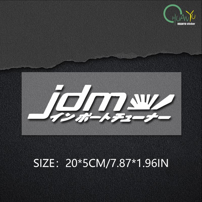 JDM Creative Text Fun Pattern Racing Rider Sticker Waterproof PVC Material Sticker Car Sticker