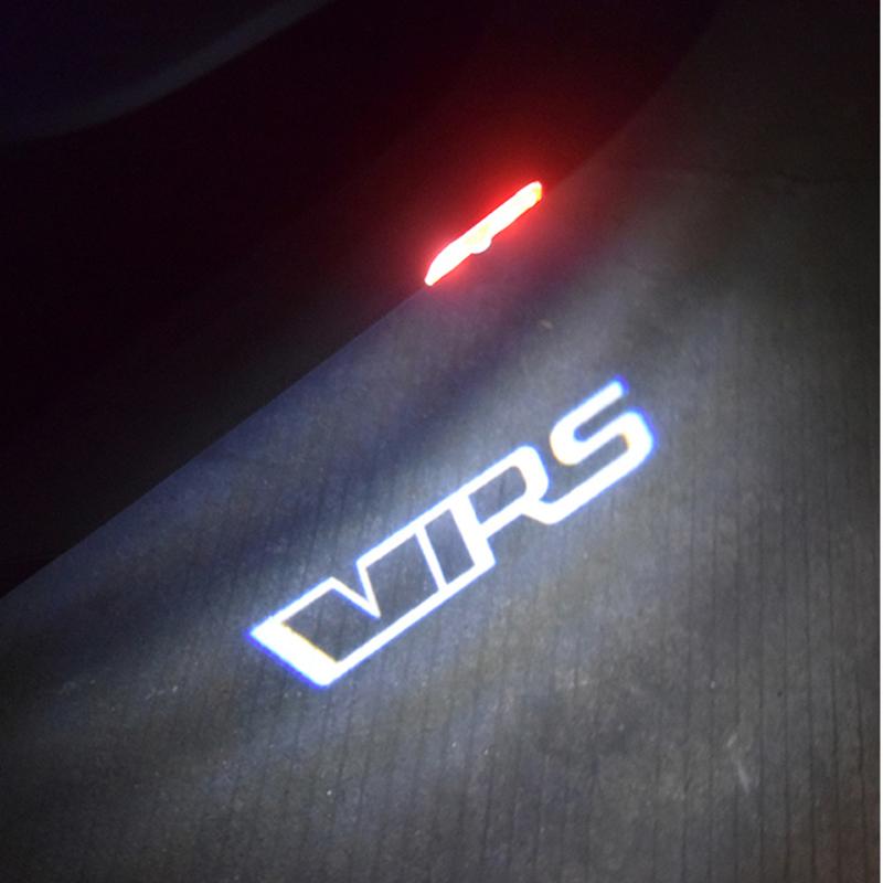 2Pcs LED Car Logo Projector Lamp Door Shadow Lights For Skoda VRS Octavia A5 MKII Hatchback Estate 2005-2008 2009 2020 2011 2012