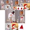 Creative Christmas Hat Featuring Cartoon Santa Snowman And Reindeer For Kids And Adults