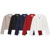 2026 Summer New European and American Cross-border Women's Buttoned Design Soft Wool Jacket W06 61698