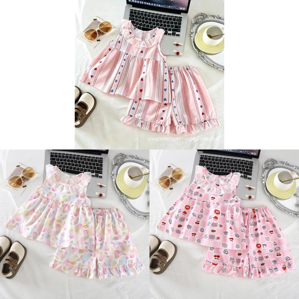 Princess Girl Summer Dress With Floral Print And Breathable Cotton For Toddler Girls
