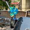2Pcs Colorful Motorcycle Handle Decorations Wind Powered Bicycle Helmet Decorations  Night Safety