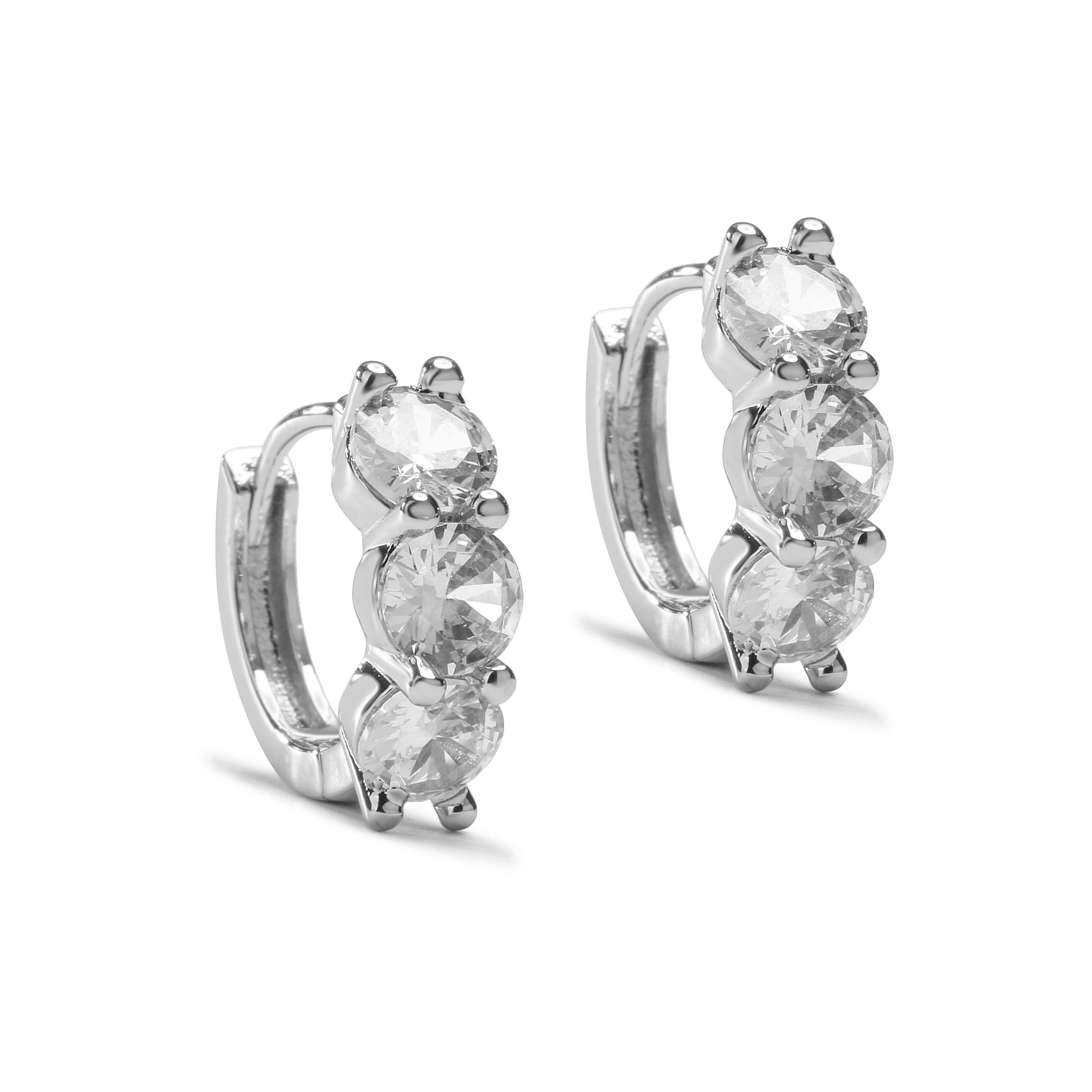 

HECHENG,Zircon Filled Earrings for Women Sweet Hoop Earrings Piercing Women s Earrings 2023 Trend Zircon Wholesale медный/белый